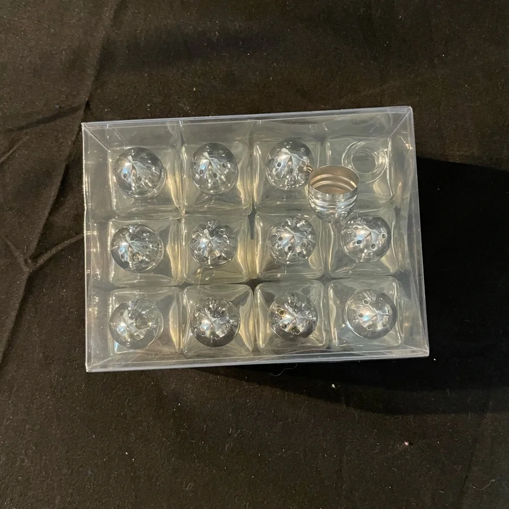 Crate & Barrel Buffet Salt and Pepper Shakers - Set of 6 sets